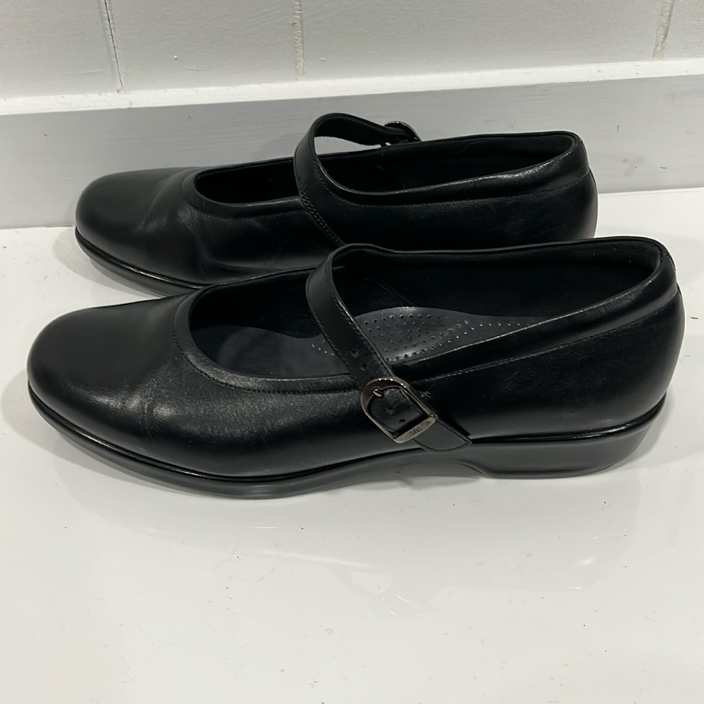 SAS Maria Mary Jane Leather upper Shoes in Black Size 10  M Made in the USA